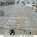 Galvanized Wire Mesh Greenhouse Rolling Benches